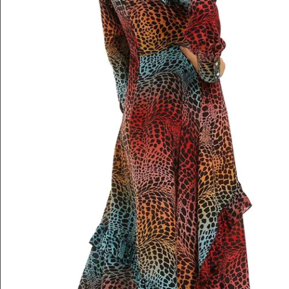 Hayley Menzies ombré crocodile midi dress M $775 - Picture 2 of 6